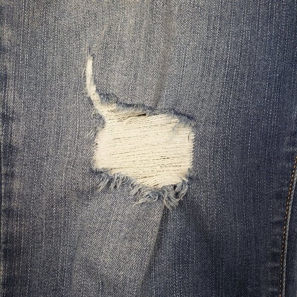 Torrid Sky High Skinny Jeans Womens 18 Premium Distressed High Rise - Picture 7 of 9